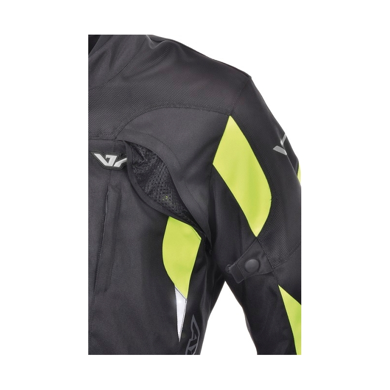 Bunda na motorku Ayrton Bullet černo-fluo žlutá